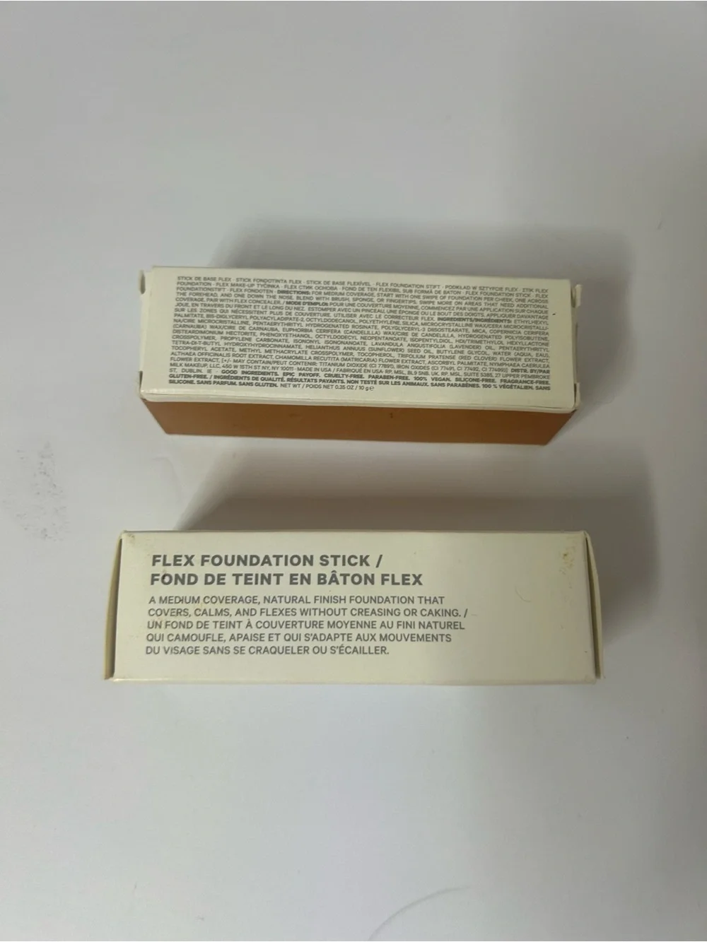 2 Lot Milk Makeup Flex Foundation Stick Full size 10g/0.35oz AMBER.  New in box.